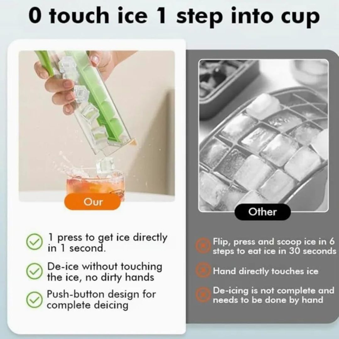 6 Grid Push Out Ice Tray