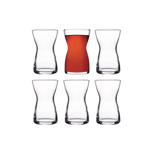 Pasabache Irmak 6pc Turkish Glasses