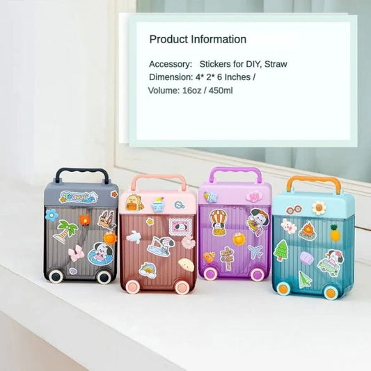 Suitcase Water Bottle 450ml