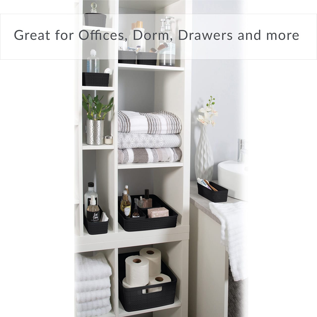 10pc Organizing Plastic Bins