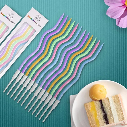 12pc Wavy Candles