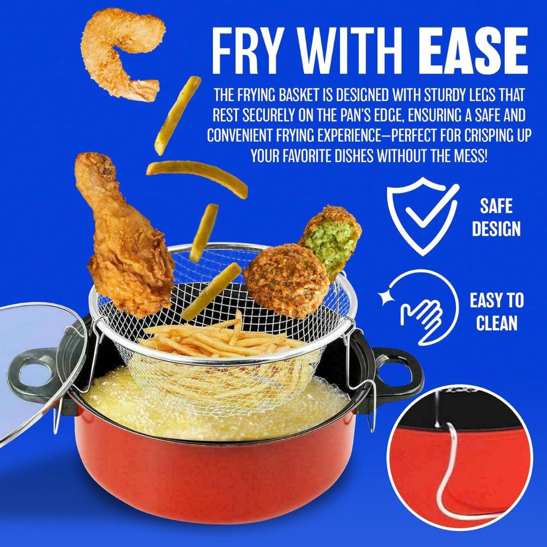 Strainer Pot Red- 26cm