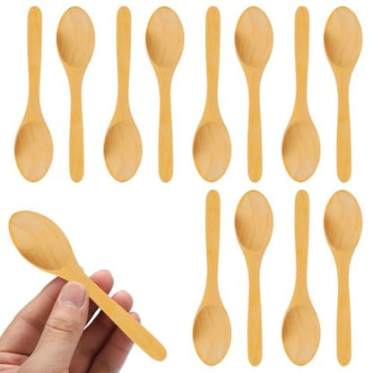 10pc Mini Wooden Spoon 13cm