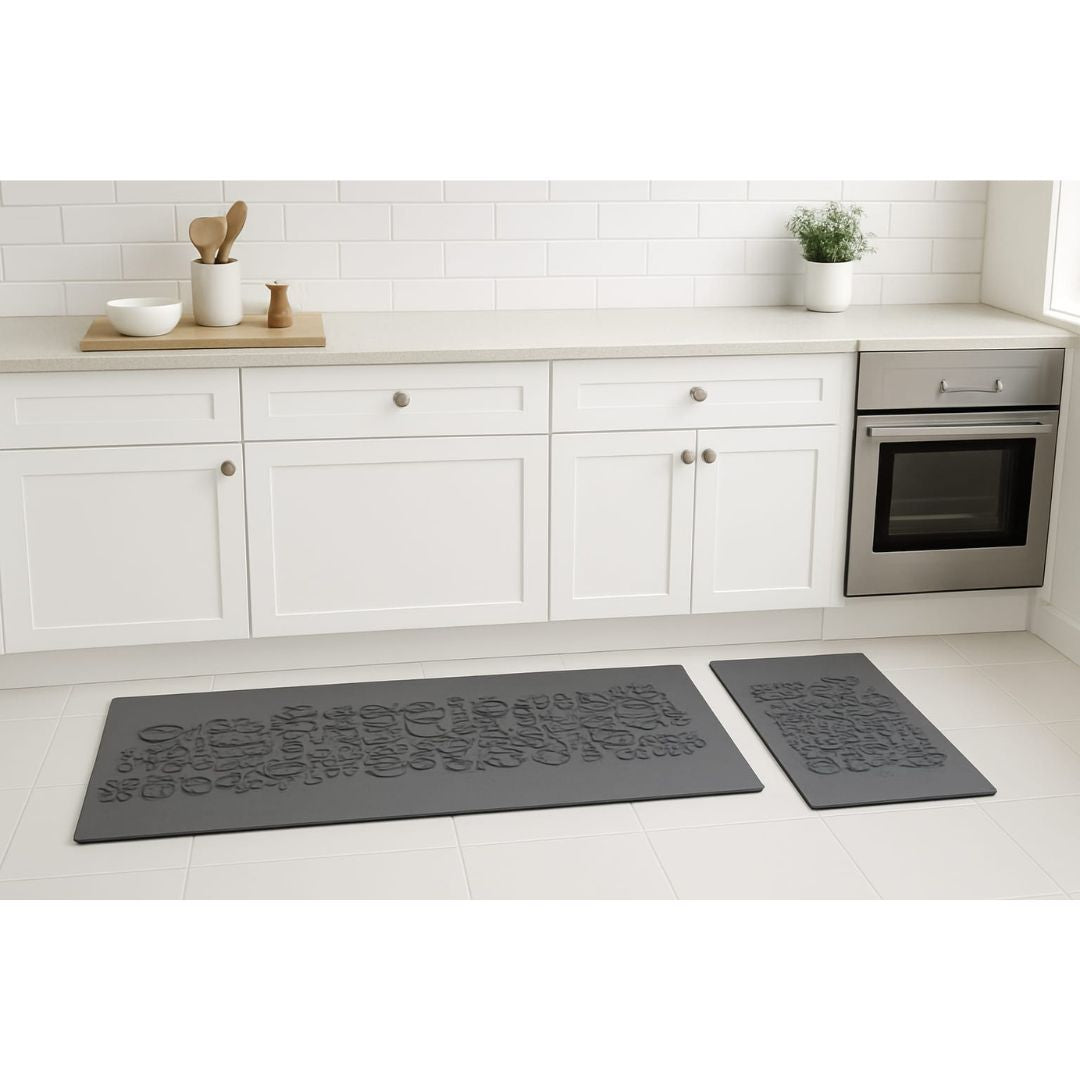 2pc Rubber Kitchen Mat