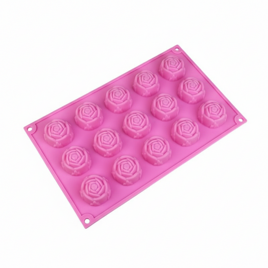 15 Slot Mini Rose Mould