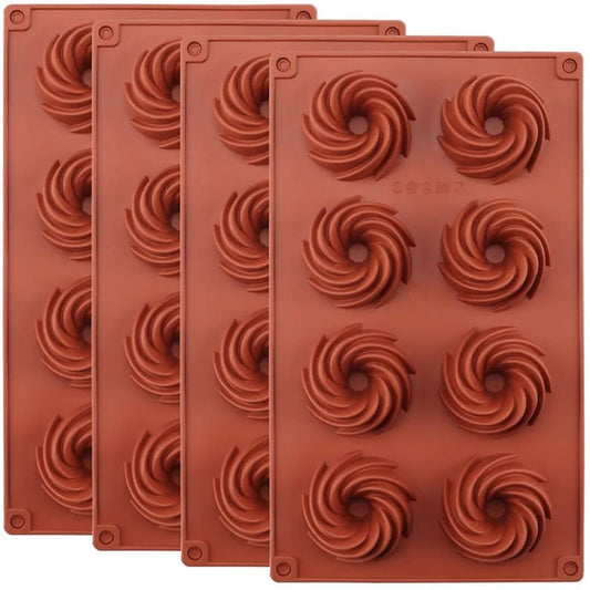 Silicone 8 Slot Swirl Mould