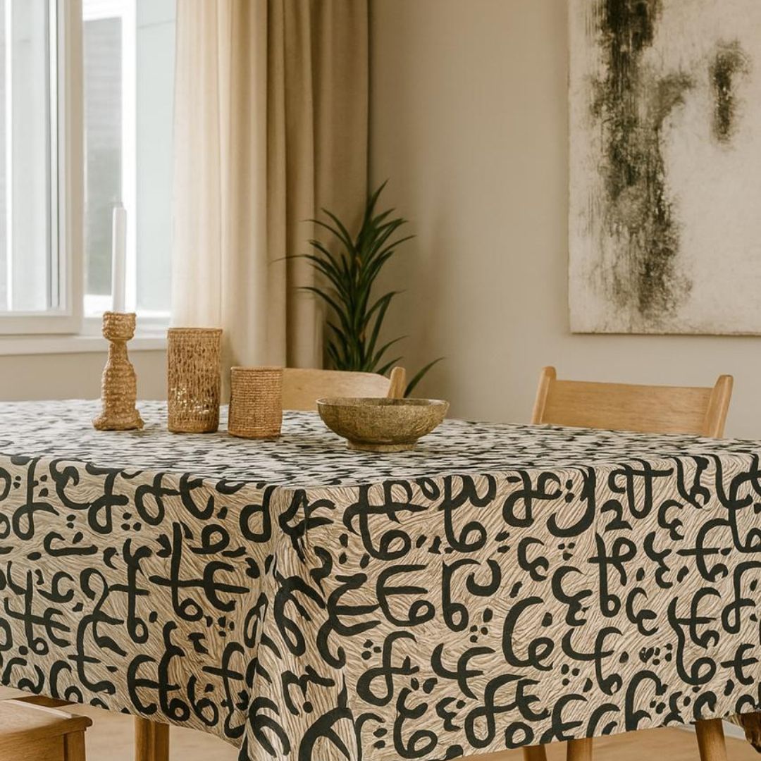 Exclusive Matt Table Cloth Arabic/Pomegranate