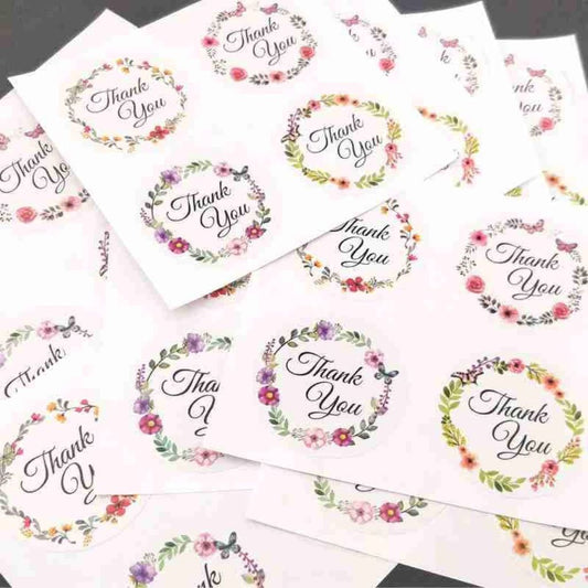 Thank You Round Stickers