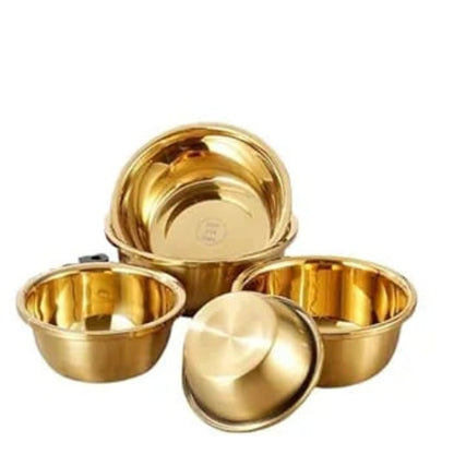 Stainless Steel Gold Mixing Bowl