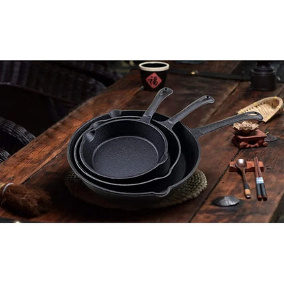 3pc AYI Cast Iron Skillets