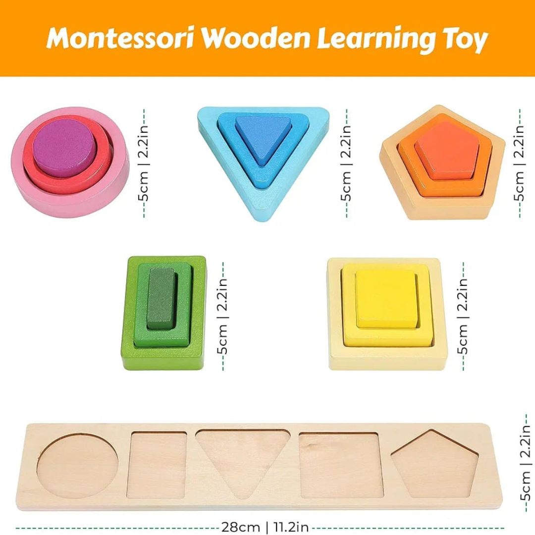 Geometric Shape Wooden Sorter