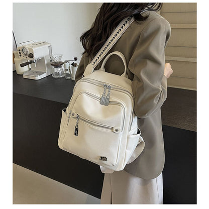 Women PU Leather Backpack