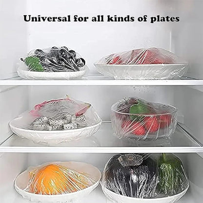 100pc Plastic Food Cover