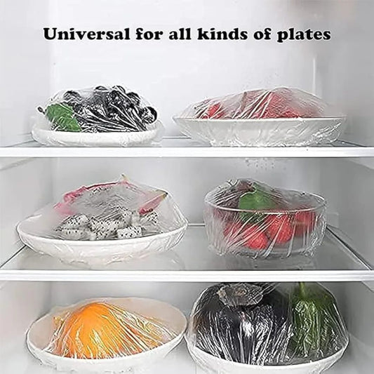 100pc Plastic Food Cover