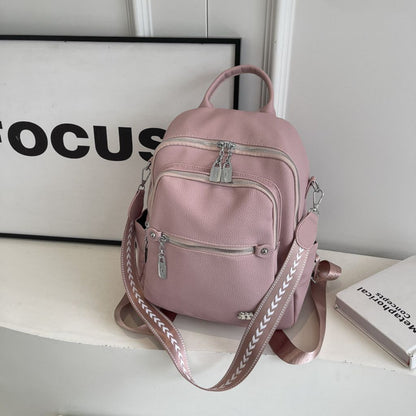Women PU Leather Backpack