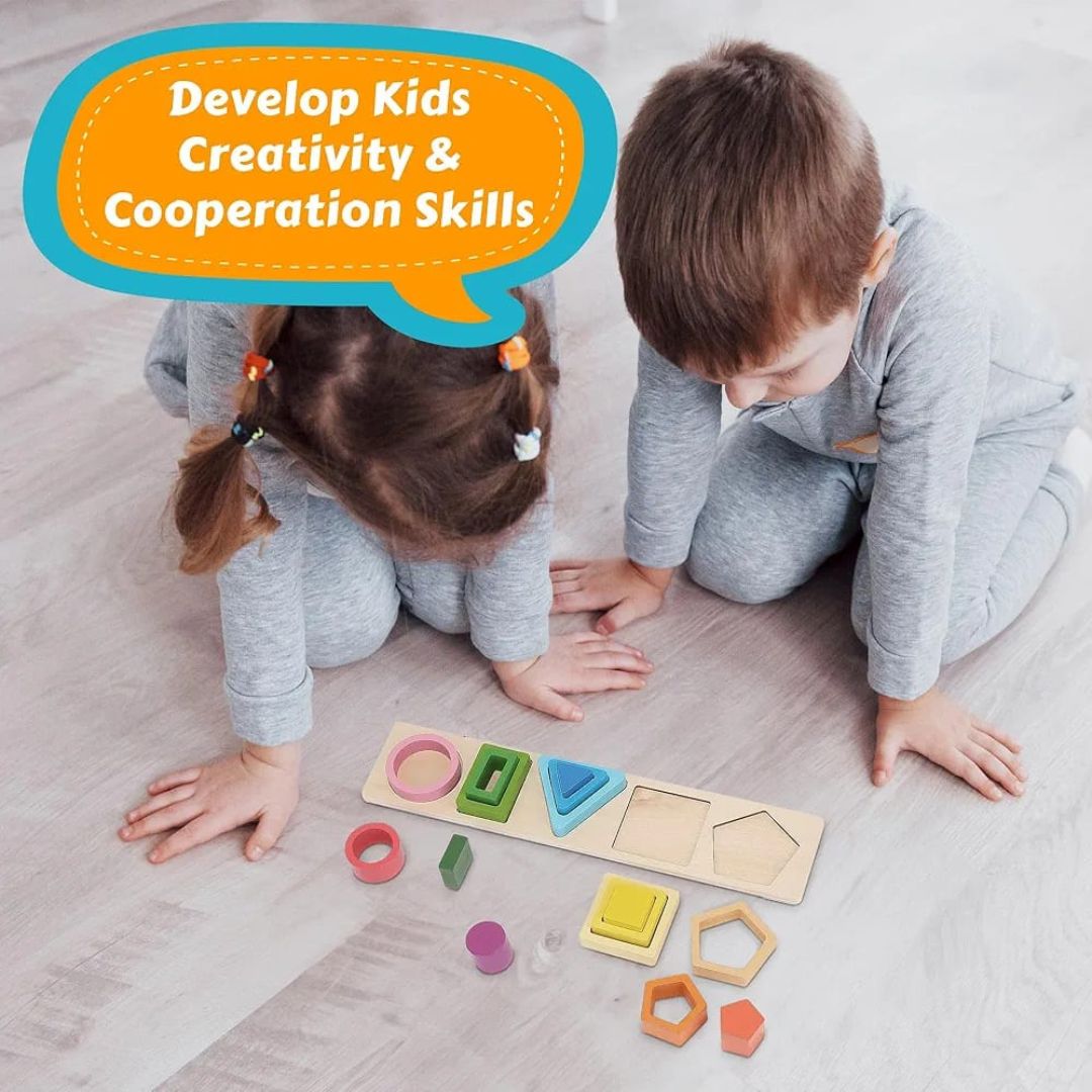 Geometric Shape Wooden Sorter