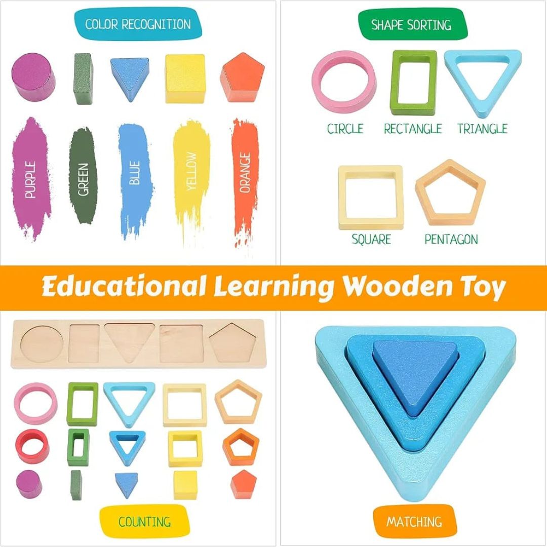 Geometric Shape Wooden Sorter