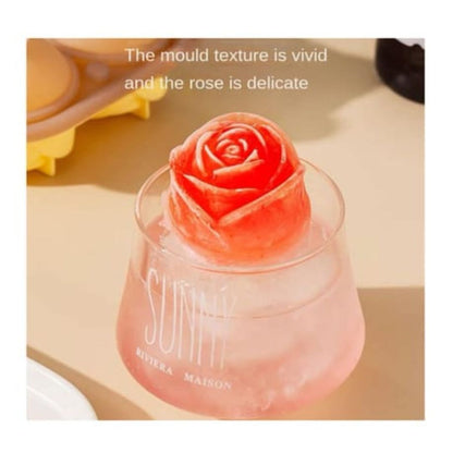 4 Slot Rose Ice Tray
