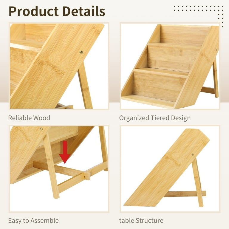 3 Tier Bamboo Spice Rack