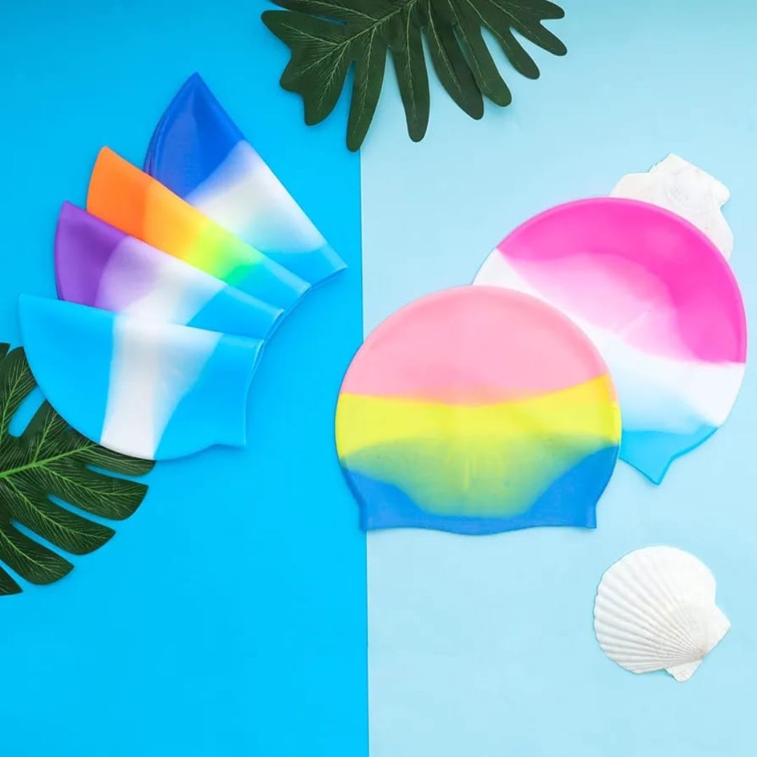Ombre Swimming Cap