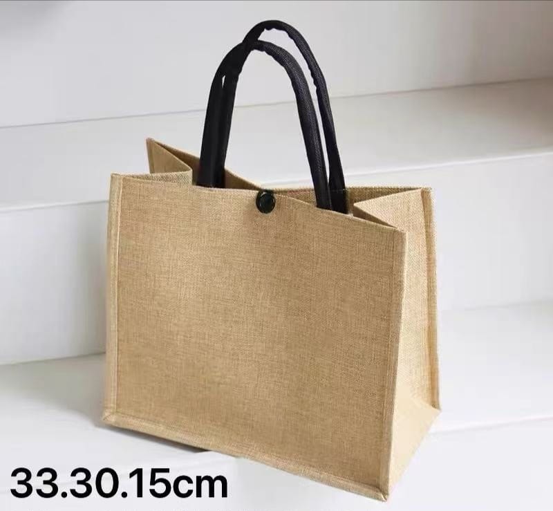 Plain Jute Bag 33x30x15cm