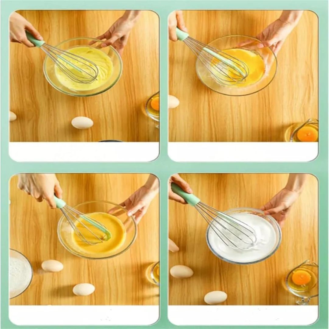 Stainless Steel Whisk With Scraper