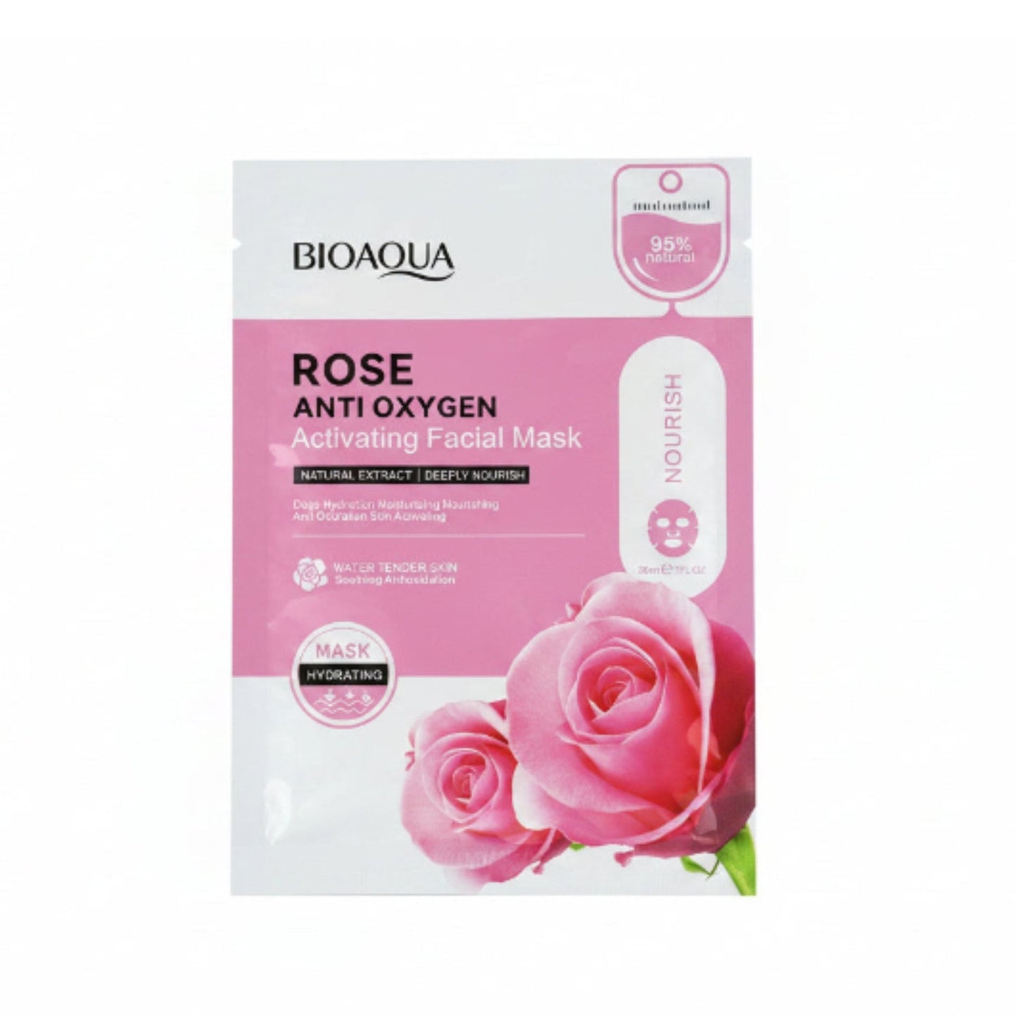 Rose Anti Oxygen Activating Facial Mask