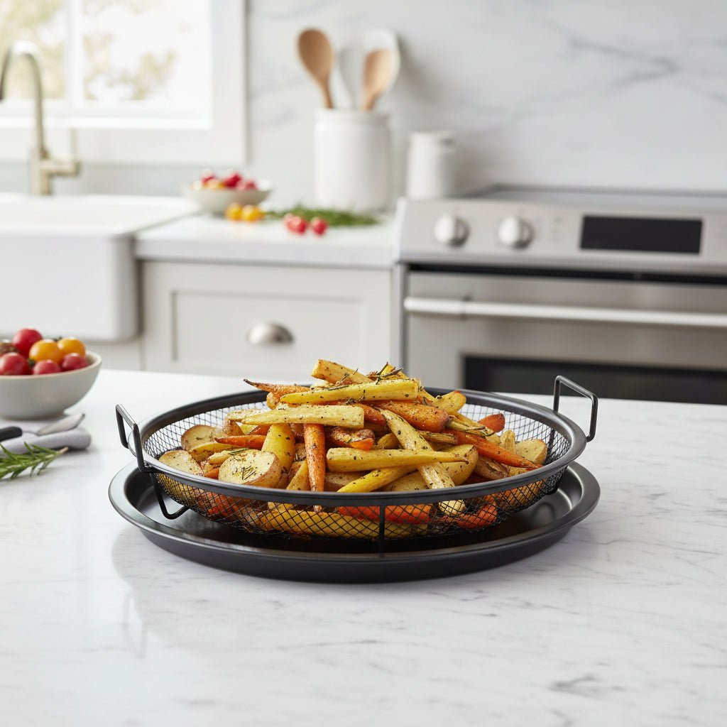 Round Copper Crisper - Black