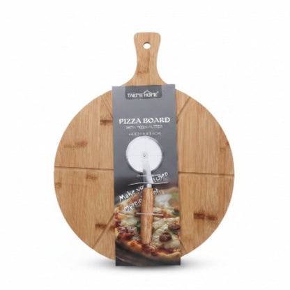 Round Pizza Board With Cutter