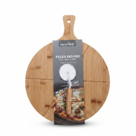 Round Pizza Board With Cutter