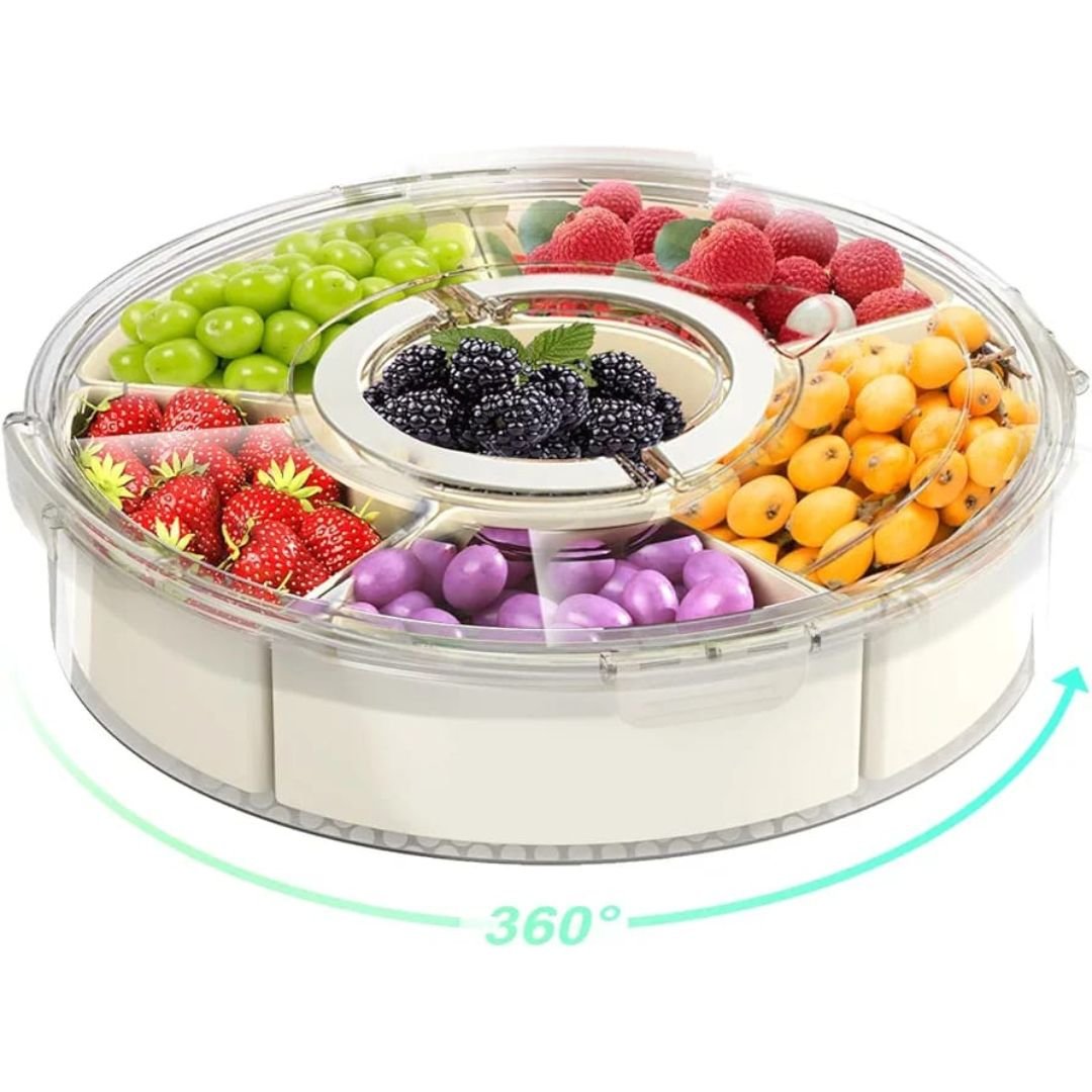 Round Rotating Snack Box 25cm