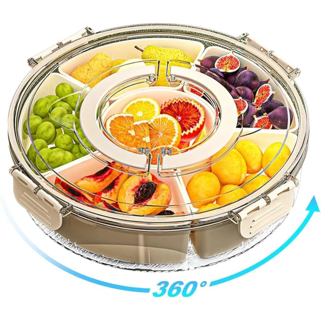 Round Rotating Snack Box 25cm