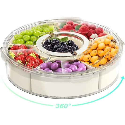 Round Rotating Snack Box 25cm