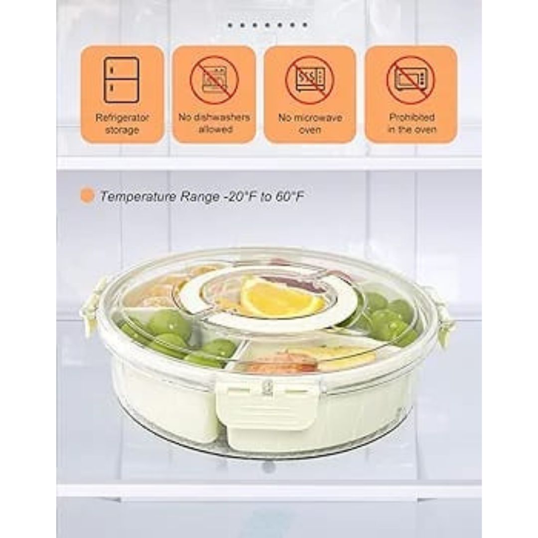 Round Rotating Snack Box 25cm