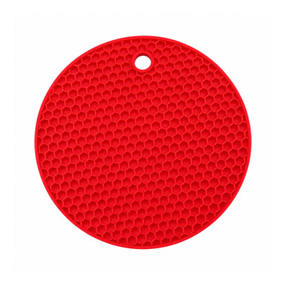 Round Silicone Pot Mat & Trivet – Heat Resistant Non-Slip Kitchen Protector – Flexible Design