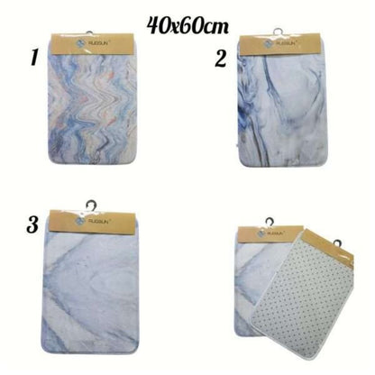 Rugsun Marble Non Slip Bath Mat - Small