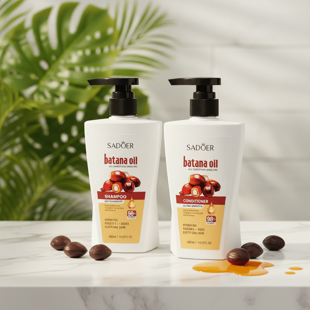 Sadoer Batana Oil - Shampoo and Conditioner Set - 400ml Lifestyle
