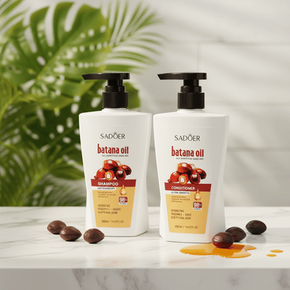 Sadoer Batana Oil - Shampoo and Conditioner Set - 400ml Lifestyle