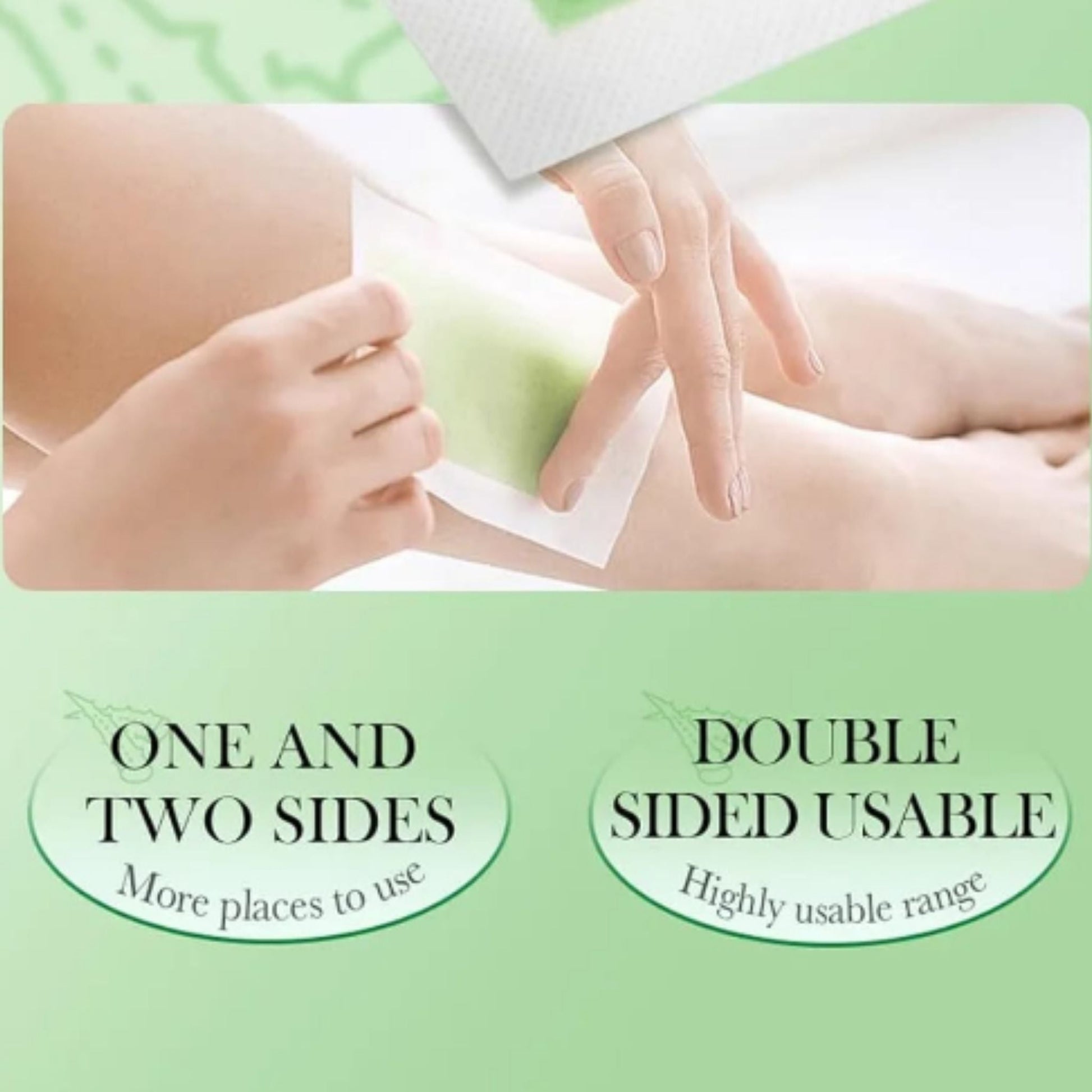 Sadoer Hair Removal Wax Strips with Aloe Vera – 20 Pack Double-Sided Wax Strips