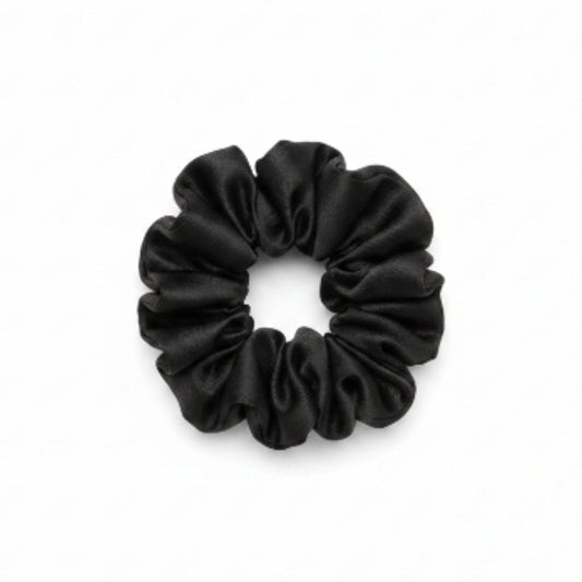 Soft Satin Scrunchies XL Hair Ties for Women On White Background