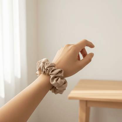 Soft Satin Scrunchies XL Hair Ties for Women Lifestyle