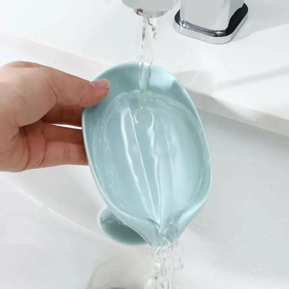 Self-Draining Soap Dish – Slanted Soap Holder with Drainage Design for Sinks & Showers