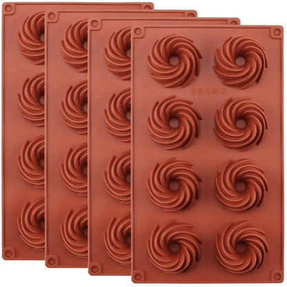 Silicone 8 Slot Swirl Mould