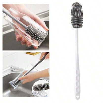 Silicone Bottle Cleaning Brush For Water Bottles & Glassware