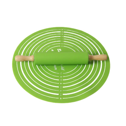 Silicone Rolling Pin And Mat Set