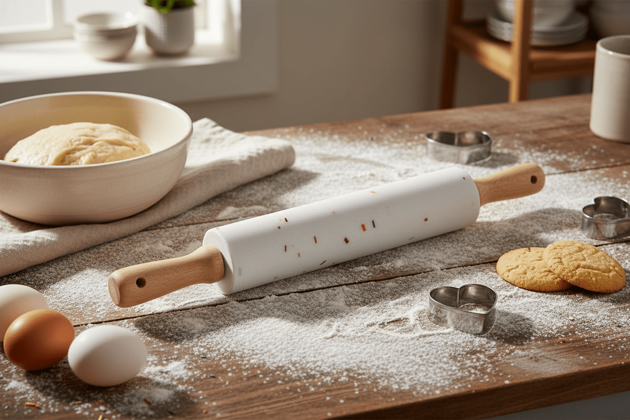 Silicone Speckled Rolling Pin