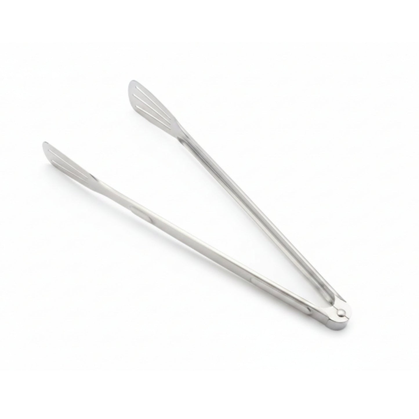 Silver Stainless Steel Tong On White Background