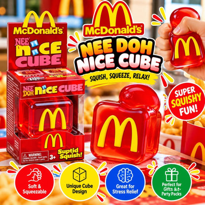 Slow Rising McDonalds Needoh Cube – Soft Squeeze Stress Relief Fidget Toy