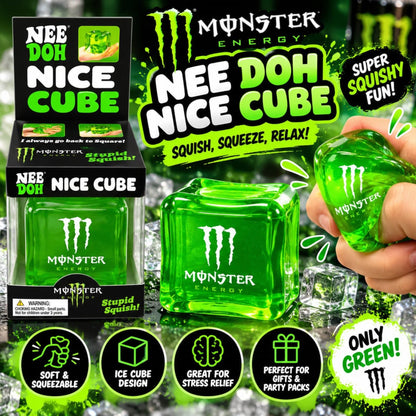 Slow Rising Monster Needoh Cube – Soft Squeeze Stress Relief Fidget Toy