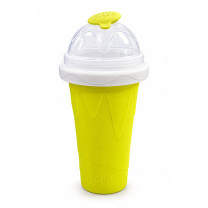 Slushy Cup – Reusable Freezing Cup With Squeeze Design – DIY Frozen Drink Maker